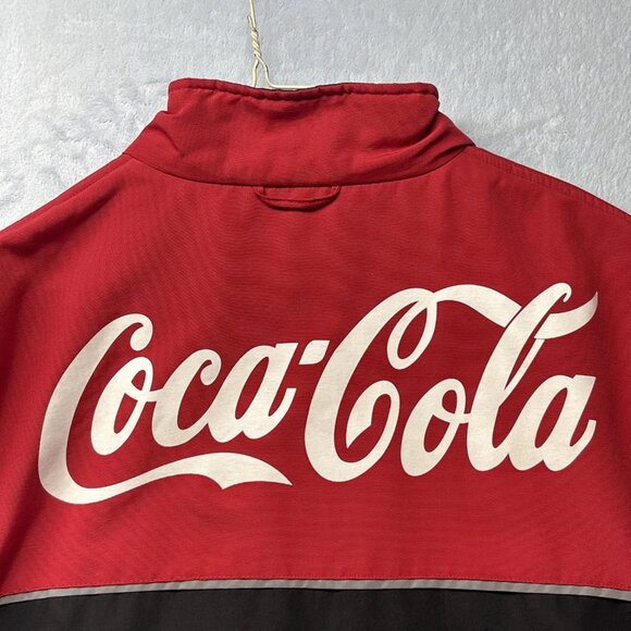 Coca Cola Men's Sportsmaster Jacket Large Tall Removable Sleeves Fleece Lined - Picture 13 of 13